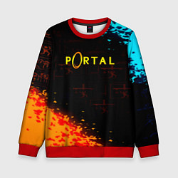 Свитшот детский Portal x Half life, цвет: 3D-красный