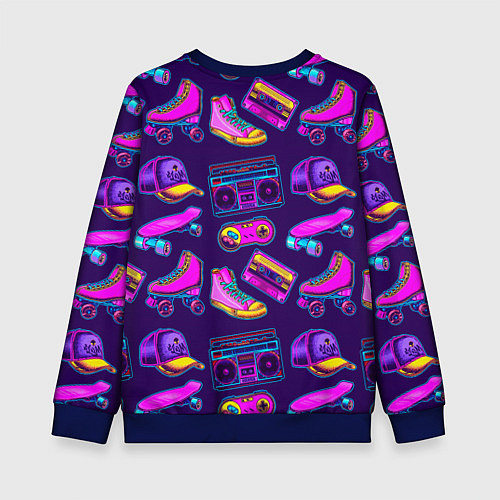 Детский свитшот Retro stuff / 3D-Синий – фото 2