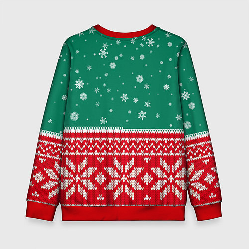 Детский свитшот Катя новогодняя / 3D-Красный – фото 2