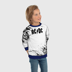 Свитшот детский ACDC rock collection краски черепа, цвет: 3D-синий — фото 2