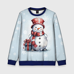 Детский свитшот New Years cute snowman