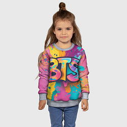 Свитшот детский BTS new, цвет: 3D-меланж — фото 2