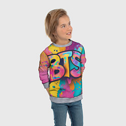 Свитшот детский BTS new, цвет: 3D-меланж — фото 2