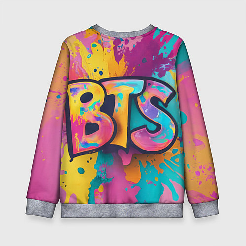 Детский свитшот BTS new / 3D-Меланж – фото 2
