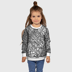 Свитшот детский Разбитое зеркало, цвет: 3D-белый — фото 2