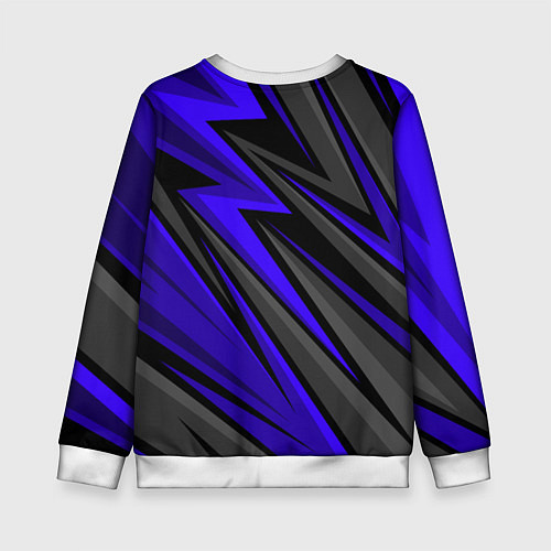 Детский свитшот Volvo - Синий спортивный / 3D-Белый – фото 2