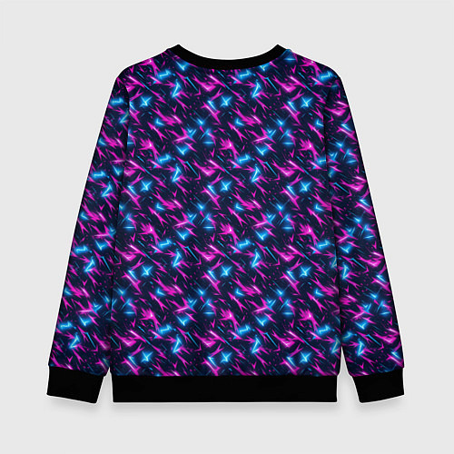 Детский свитшот Неоновый бум / 3D-Черный – фото 2