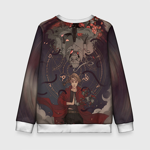 Детский свитшот Стальной алхимик - два брата / 3D-Белый – фото 2
