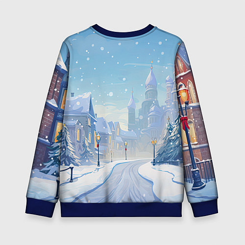 Детский свитшот Малыш дракончик / 3D-Синий – фото 2