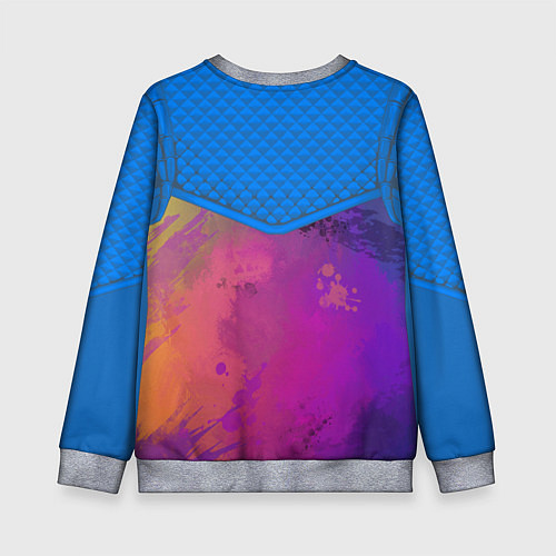 Детский свитшот Кляксы и цветной туман / 3D-Меланж – фото 2