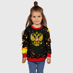 Свитшот детский СССР жёлтые краски, цвет: 3D-красный — фото 2