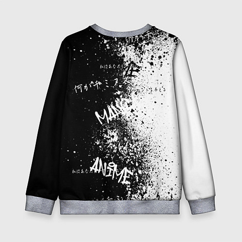 Детский свитшот Маки дзенин из магической битвы / 3D-Меланж – фото 2