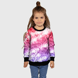 Свитшот детский Сине-красная абстракция, цвет: 3D-черный — фото 2