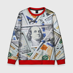 Свитшот детский Сто зеленых, цвет: 3D-красный