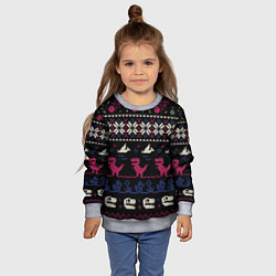 Свитшот детский Доисторический свитер, цвет: 3D-меланж — фото 2