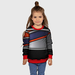 Свитшот детский Blue black red, цвет: 3D-красный — фото 2
