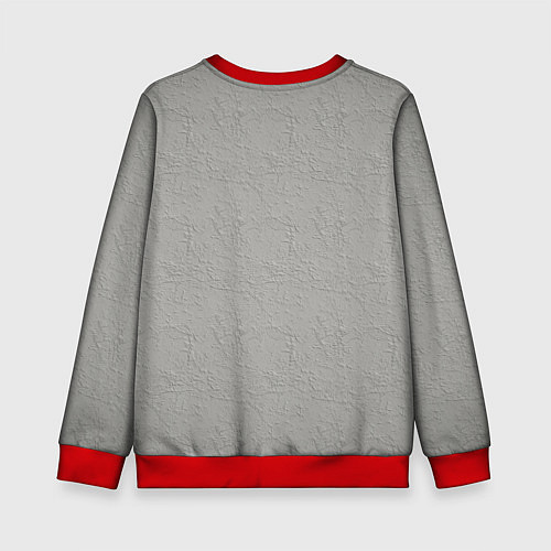 Детский свитшот Французские бульдоги пара / 3D-Красный – фото 2