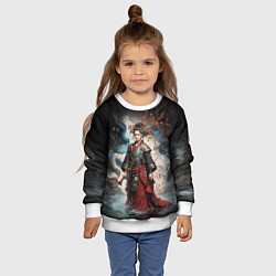 Свитшот детский Однокрылая принцесса, цвет: 3D-белый — фото 2