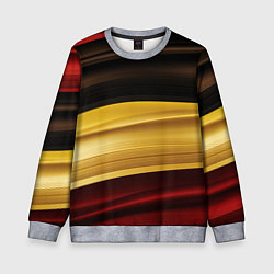 Детский свитшот Черный красный желтый цвет абстракции