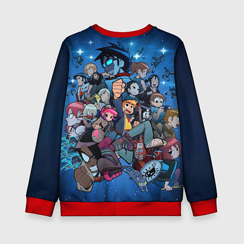 Детский свитшот Скотт Пилигрим жмёт на газ / 3D-Красный – фото 2