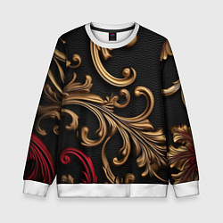 Детский свитшот Золотые абстрактные узоры