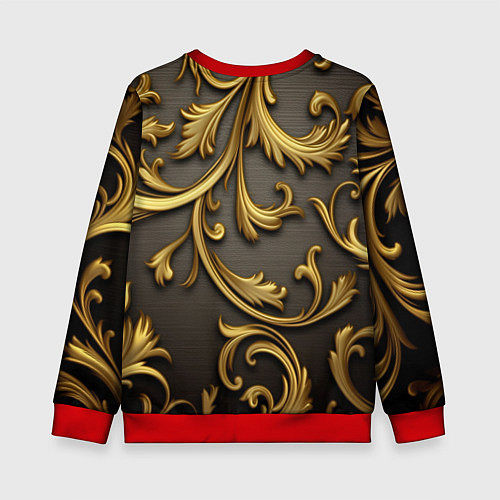 Детский свитшот Gold abstract / 3D-Красный – фото 2