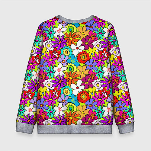 Детский свитшот Floral multicolour / 3D-Меланж – фото 2