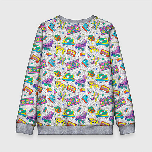Детский свитшот Ностальгия 90 ретро / 3D-Меланж – фото 2