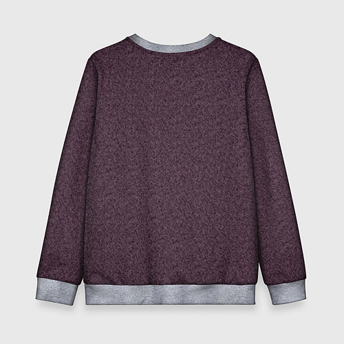 Детский свитшот Однотонный бордовый рябь / 3D-Меланж – фото 2