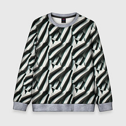 Свитшот детский Вертикальные полосы, цвет: 3D-меланж