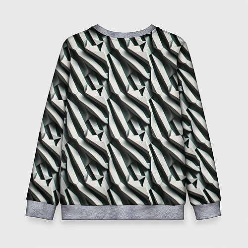 Детский свитшот Вертикальные полосы / 3D-Меланж – фото 2