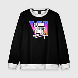 Детский свитшот Gta 6 vice city logo