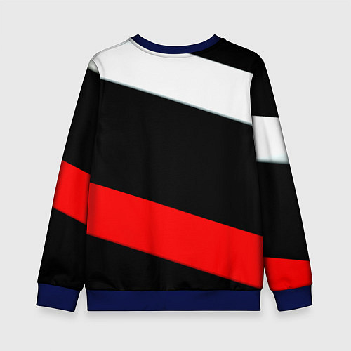Детский свитшот Barcelona stripes sport / 3D-Синий – фото 2