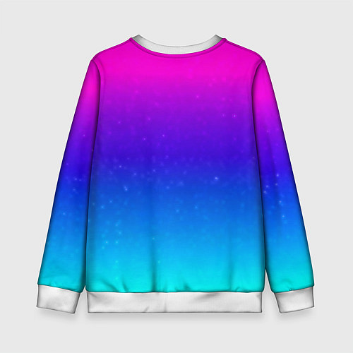 Детский свитшот Stranger Things gradient colors / 3D-Белый – фото 2