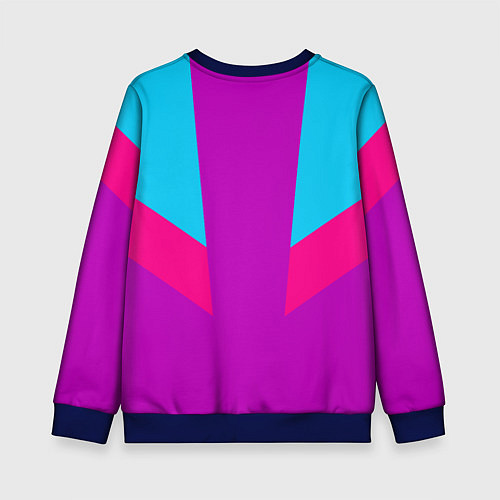Детский свитшот Always in sports сиреньевый / 3D-Синий – фото 2