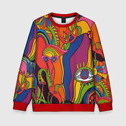 Свитшот детский Психоделика и третий глаз, цвет: 3D-красный