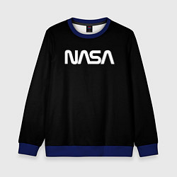 Свитшот детский NASA space logo, цвет: 3D-синий