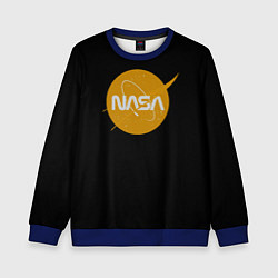 Свитшот детский NASA yellow logo, цвет: 3D-синий