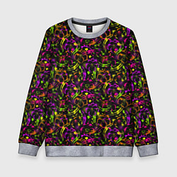 Свитшот детский Color bright pattern, цвет: 3D-меланж