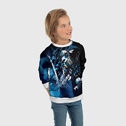 Свитшот детский Зимний викинг, цвет: 3D-белый — фото 2