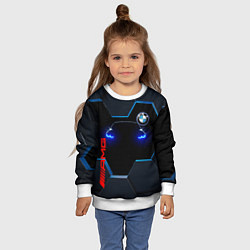 Свитшот детский Тень BMW, цвет: 3D-белый — фото 2