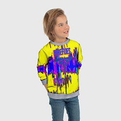 Свитшот детский The last of us неоновый стиль, цвет: 3D-меланж — фото 2