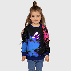 Свитшот детский Black desert краски, цвет: 3D-синий — фото 2