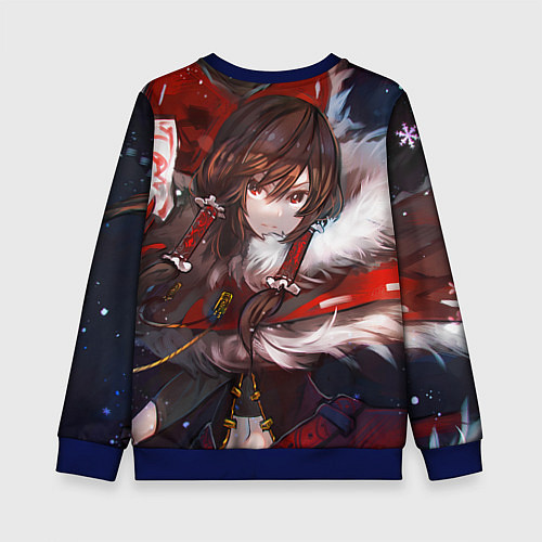Детский свитшот Touhou Project Рейму Winter / 3D-Синий – фото 2