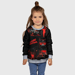 Свитшот детский Слово котана, цвет: 3D-меланж — фото 2