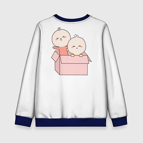 Детский свитшот Chippi Twins для него / 3D-Синий – фото 2