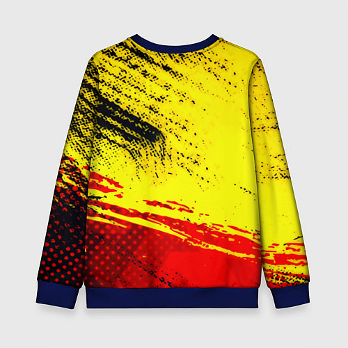 Детский свитшот Borussia color краски спорт / 3D-Синий – фото 2