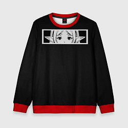 Свитшот детский Взгляд Фрирен, цвет: 3D-красный