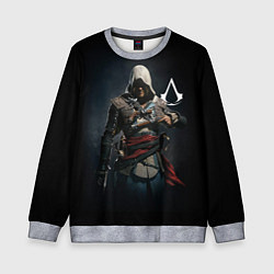 Свитшот детский Эдвард Кенуей Assassins black flag, цвет: 3D-меланж