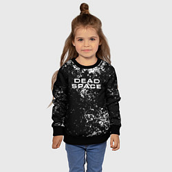 Свитшот детский Мёртвый космос брызги красок, цвет: 3D-черный — фото 2